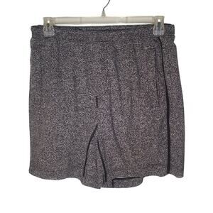 Lululemon Pace Breaker Lined Short 9" Pinweave Alpine White Black Gym Workout